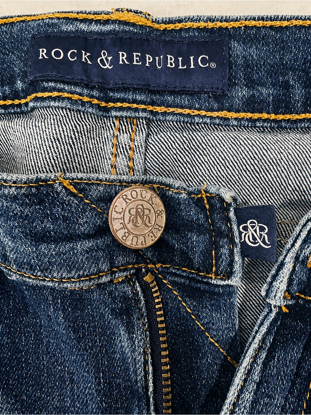 Rock & Republic Berlin Jeans 10M/Inseam 29” Medium Wash Straight Leg
